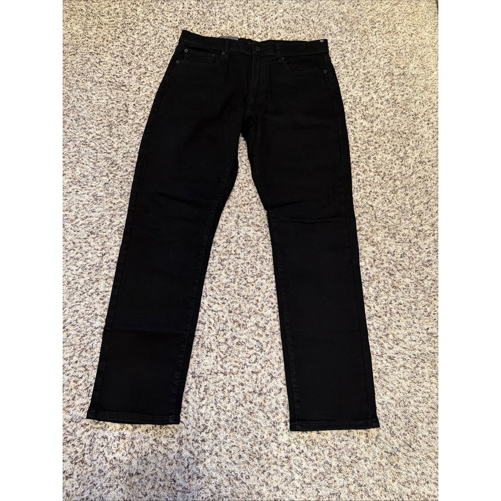 Lucky Brand Men's New 410 Athletic Straight Fit Stretch Jeans Black Sz 34x32